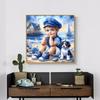 Diamond Painting kits Boy Girl Dog Mosaic Full Drill 5d Diy Diamond Embroidery Seaside Scenery Cross Stitch Home Decor