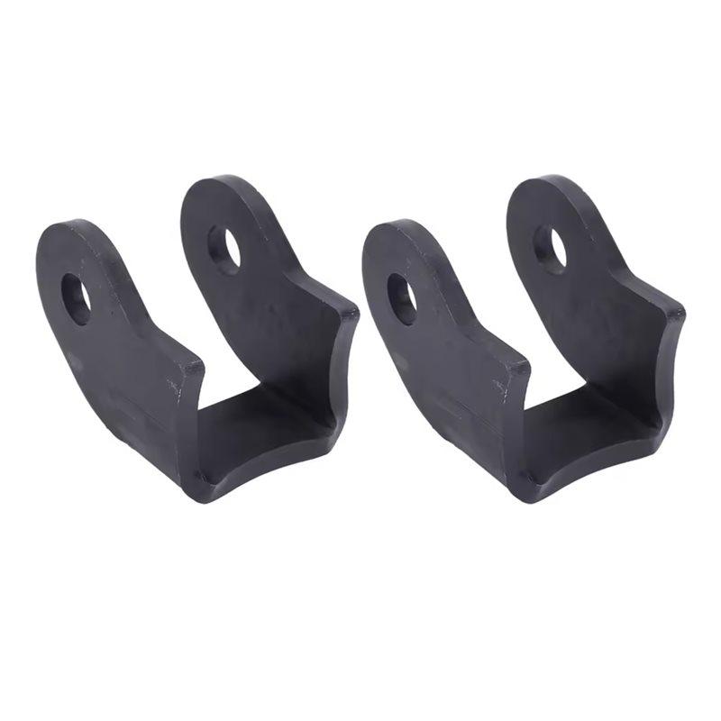 Black Curved Design 1 Pair Weld On Shock Mount Bracket Kit Heavy Duty Rear Shock Mounts For Off-Road Trailers