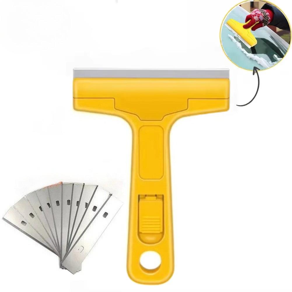 

100mm Cleaning Shovel Cutter Portable Cleaning Knife Glass Floor Tiles Scraper Blade Seam Removal Household Kitchen Hand Tool жовтий