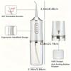 USB charging oral irrigator, 360 ° rotating nozzle - deep cleaning of teeth and gums, interchangeable head, suitable for home an