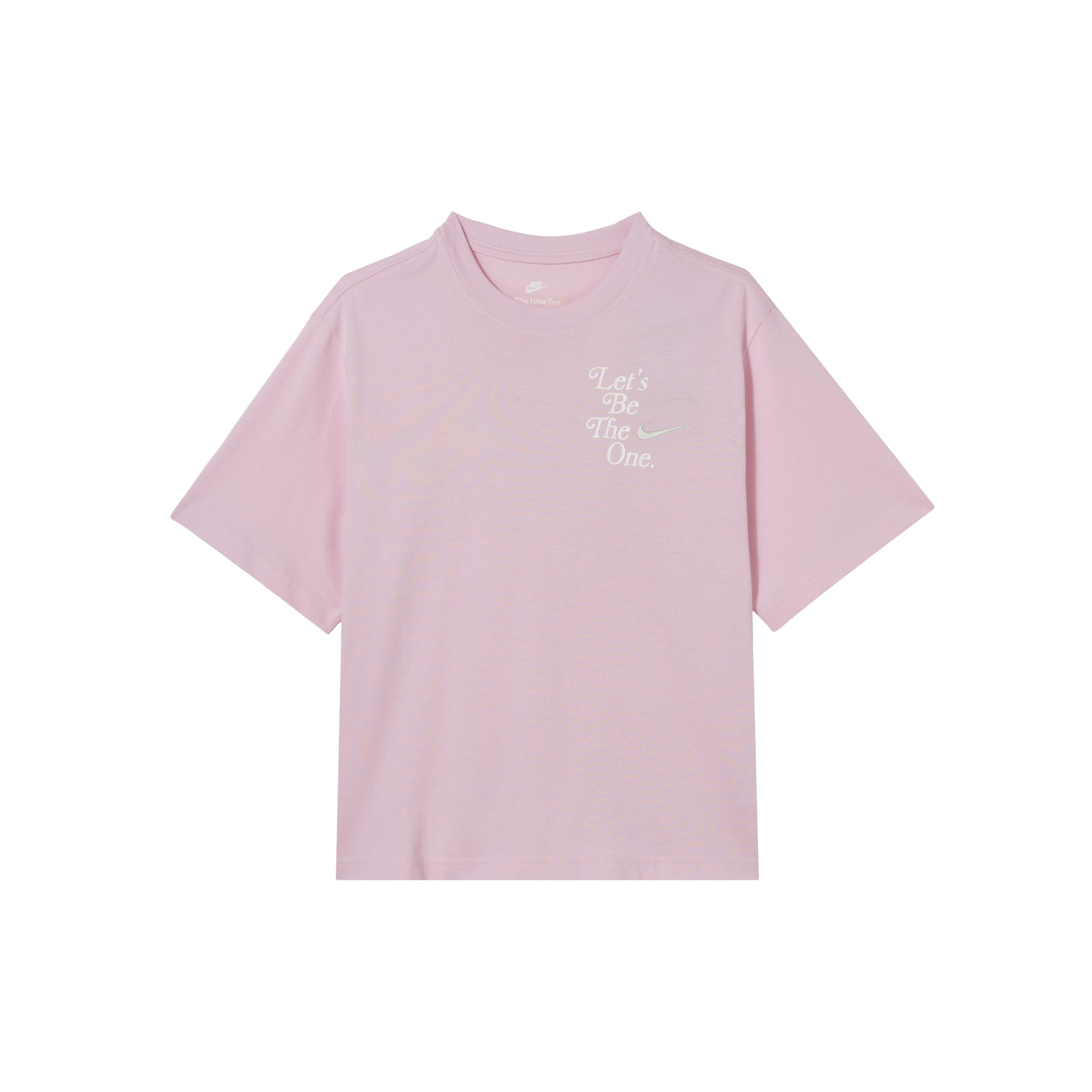 

New Nike Sportswear Women s Boxy T-Shirt Pink Foam HM4581-663 L