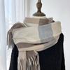 Plaid Scarf Women's Autumn Winter Imitation Cashmere Tassel Shawl Thick