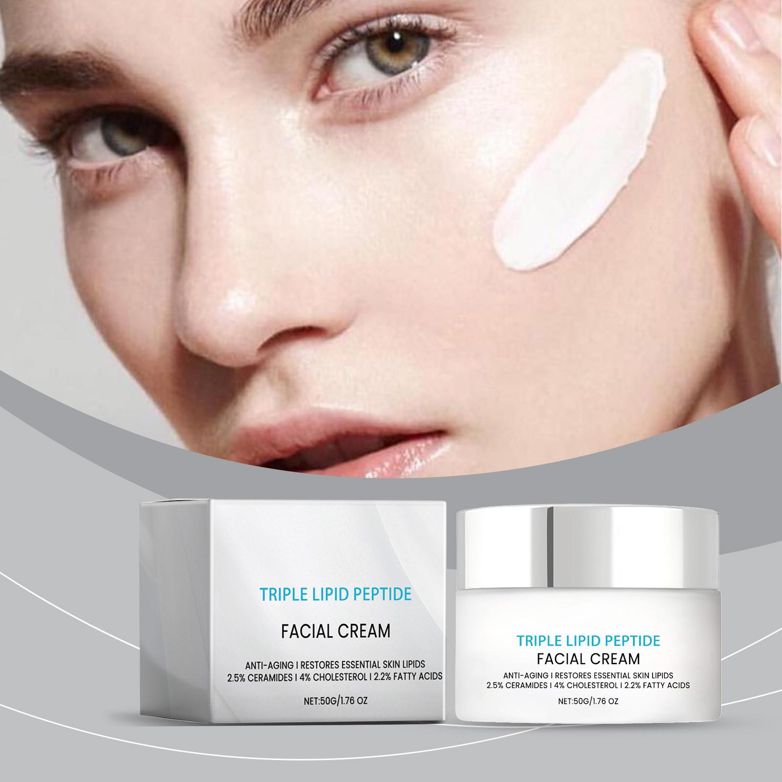 

Крем для лица, омолаживающий крем Skin Advanced, крем с керамидами, эластичный цвет кожи, подтягивает дряблую кожу, освежающий и нежирный, 50 г One Size