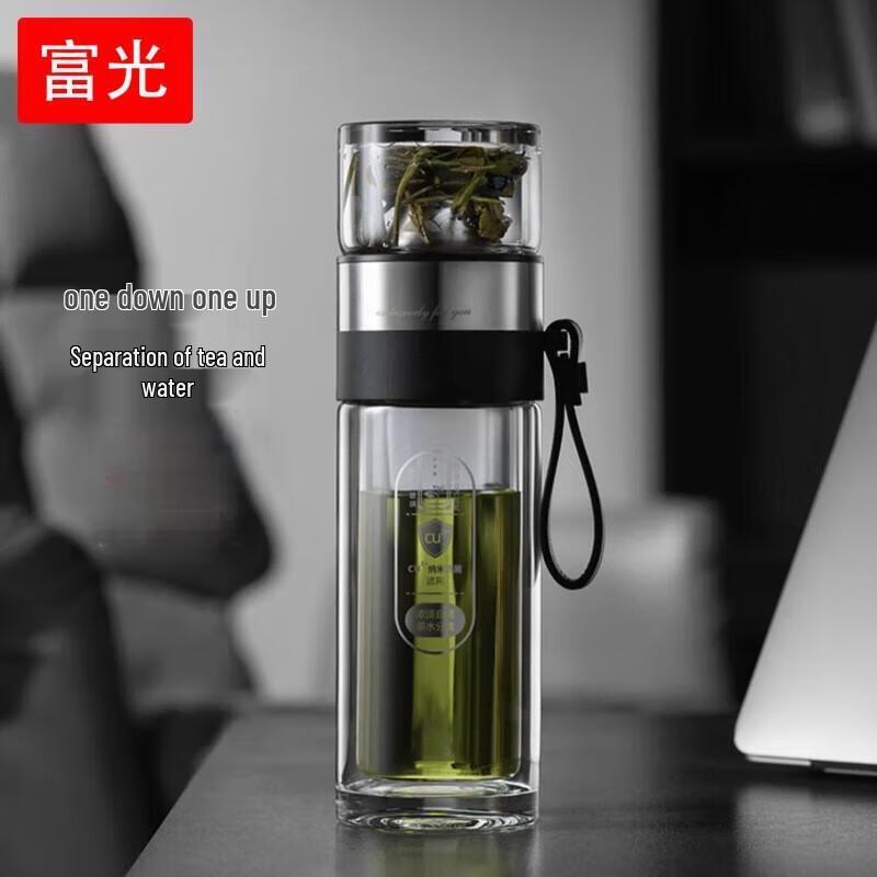 Fuguang G2226-SH Double-Layer Tea Infuser Glass Bottle