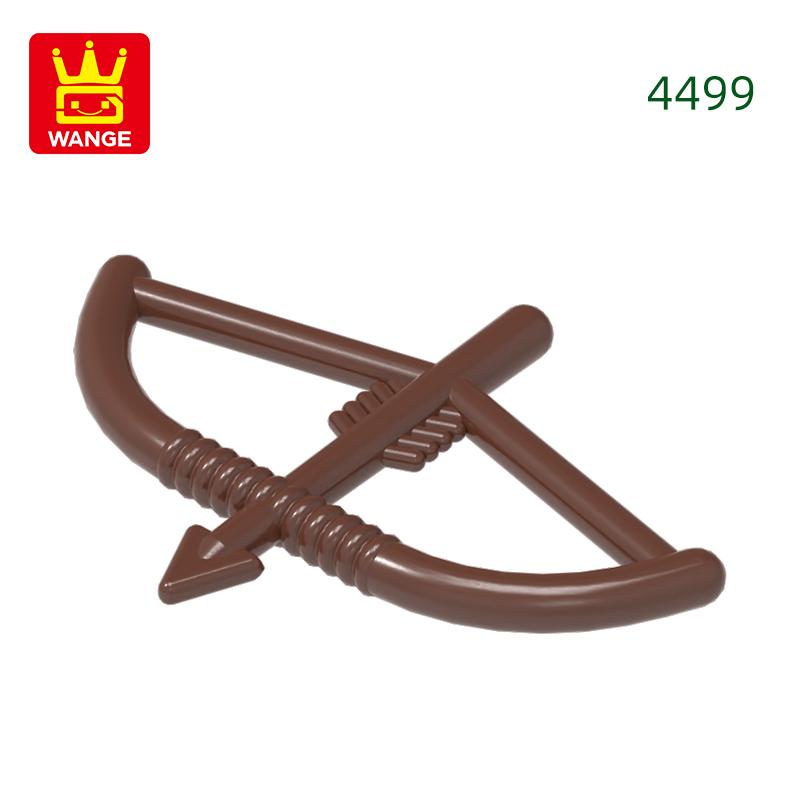 Non-Toxic 200Pcs/Lot 4499 Bow And Arrow Weapon Building Blocks Moc Figures Accessories Compatible With Bricks Children Toys Gift Box