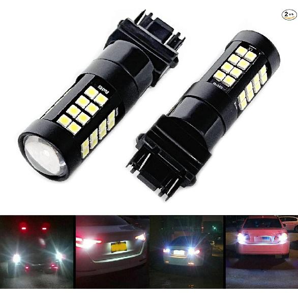 LED LIGHTING 3156 3157 Strobe Reverse Light LED Bulbs, 6000K Xenon White Su