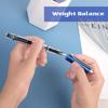 Bewudy 4 Pcs Refillable Fountain Pen Transparent Caligraphy Pens for Writing Upgrated Fine Nib Piston Filling Fountain Pen