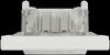 1-pole IP44 switch, white Asfora