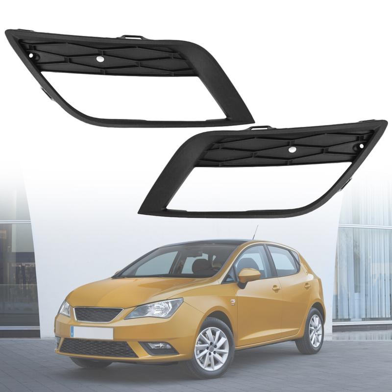Matně černý kryt mřížky mlhového světla předního nárazníku pro Seat Ibiza MK4 Facelift 2013 2014 2015 2016 Levý/ Pravý 6J0853665F