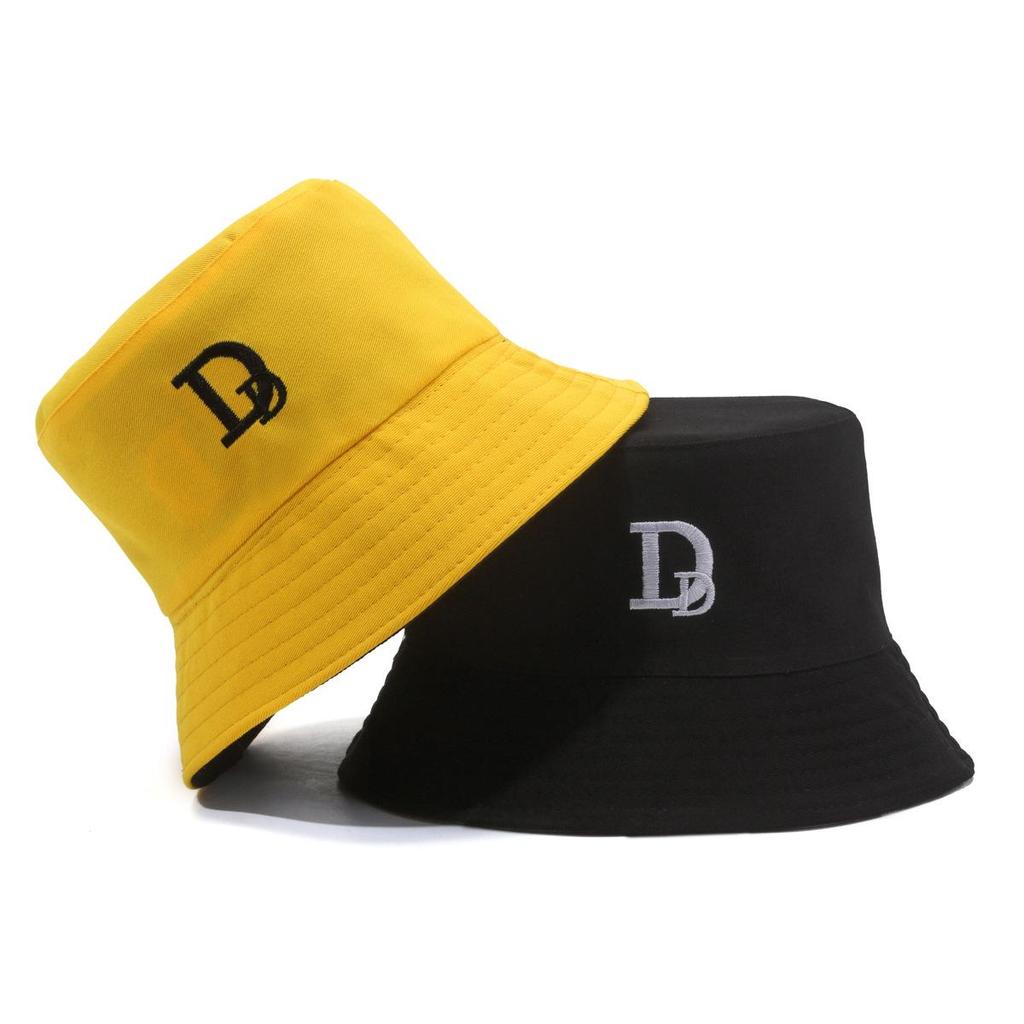 Women's Double-Sided Smiley Face Bucket Hat - Sun Protection, Korean Style, Embroidered, Large Brim