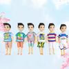 1 Set Doll Suit Handsome Delicate Craft Mini Size Boy Doll Costume Outfit Set for Gift