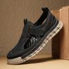 Fashion Senior Men Hand Sewn Thread Sandals Male Leather Mesh Stitching Summer Men Beach Sandals Fashion Outdoor Casual Sneakers Sandals