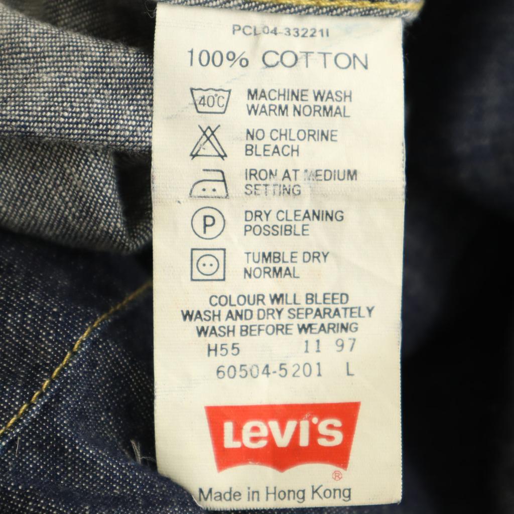Levi's 90s Old Long sleeve Denim shirt L Indigo Men's Used