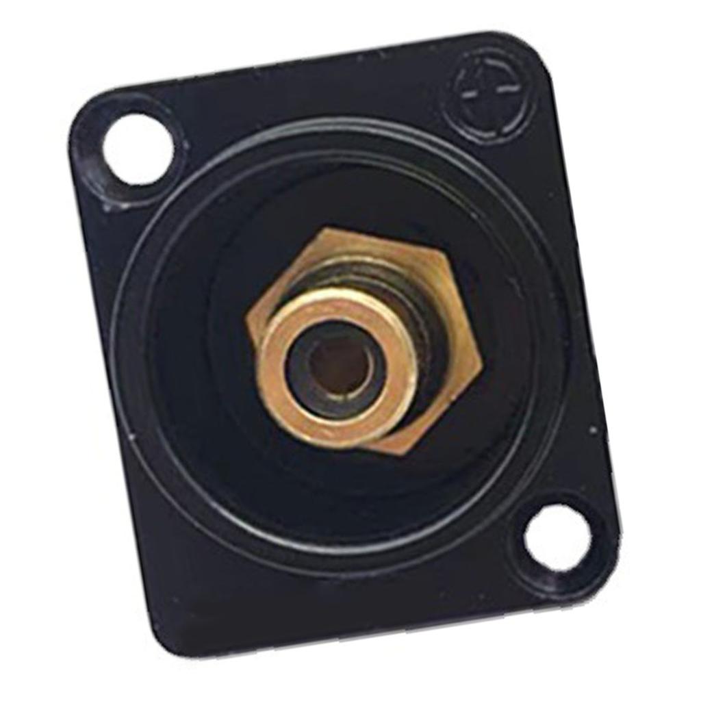 RCA Panel Mount Solder Adapter RCA Female to Solder Terminal AV Connector for TV Audio Game Machine Black Core