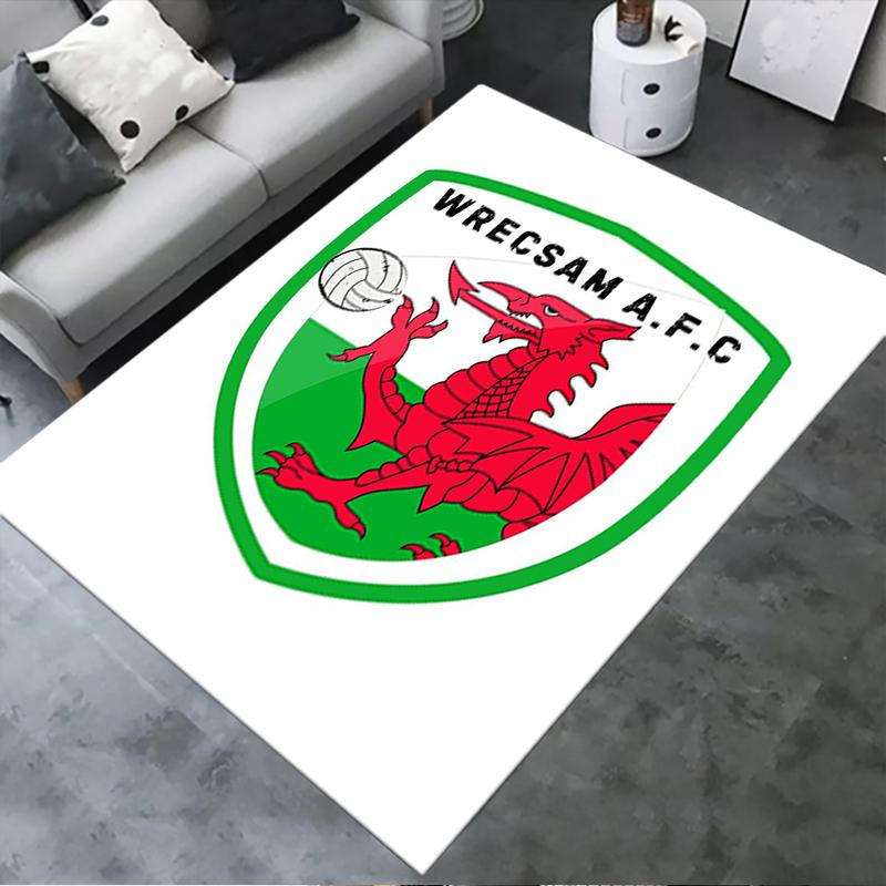 Nuovo Tappeto Wrexham AFC 2025 per Soggiorno Camera da Letto Casa Decorazione Divano, Tappetino Antiscivolo per Giochi Bambini