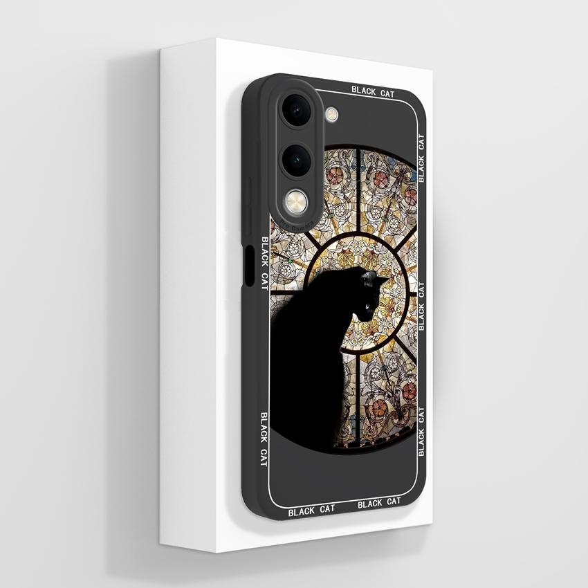 Für Vivo Y04 Y03 Y02 Y11 Y15 Y20 Handyhülle Niedliches Cartoon-Mädchenmuster Glattes Flüssigsilikon Stoßfester Schutz Rückseitenabdeckungen Hülle Für Vivo Gehäuse