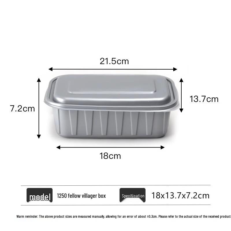 Sheng Bi Lai Disposable Double-Layer Rectangular Meal Boxes