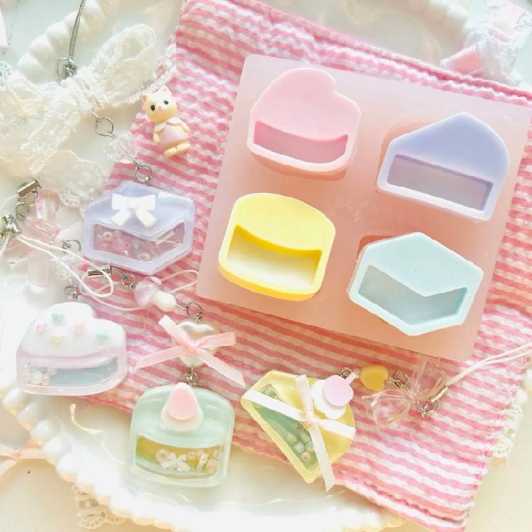 Decorative Silicone Hnagings Molds Reusable Jewelry Molds with Delicate Designs for DIY Necklace and Earring Making