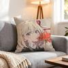 Anime Lycoris Recoil Cushion Cover 1Pcs Decorative Covers Soft Cushion Case For Sofa Couch Decor 40X40 45X45 Pillowcases