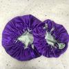 High Quality Personalized LOGO Custom Silk Sleep Bonnet Colorful Real Satin Double Layer Bonnet With Logo Accessories