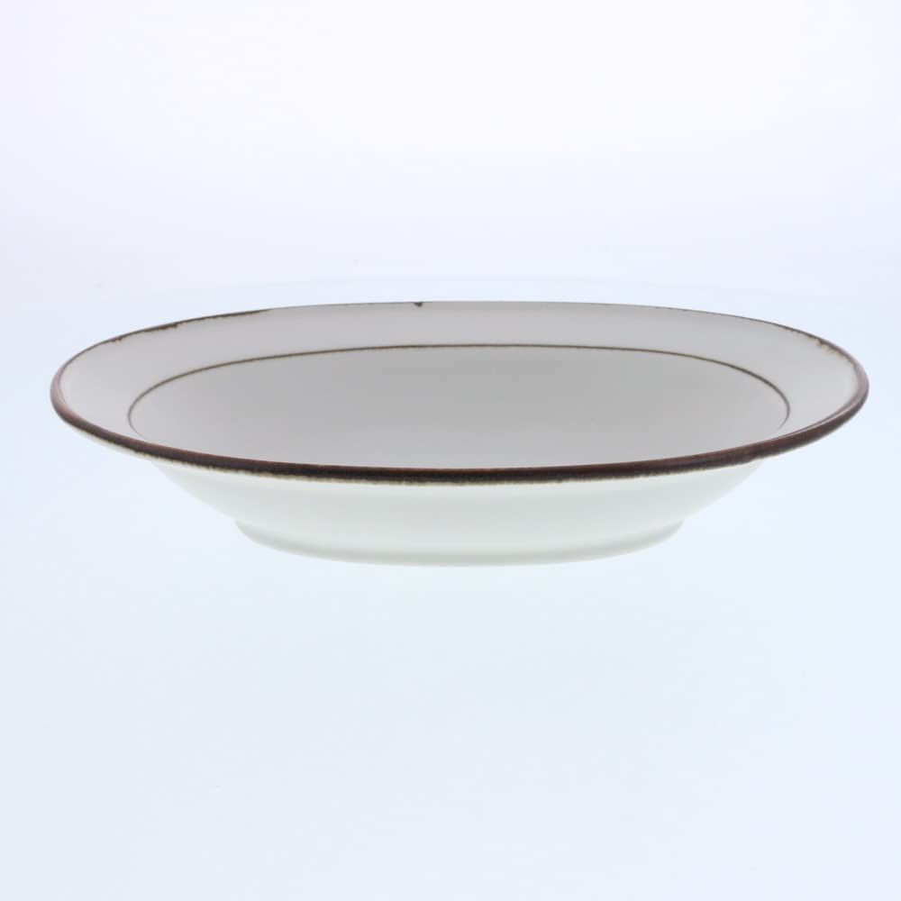 

Tableware East Oval Daily Brown Line Pasta/Curry Plate, 23.5cm, Style,