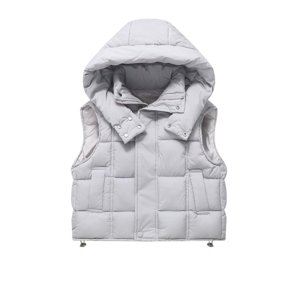 Children's Fashionable Casual Hooded Vest Jacket