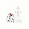 80W Multi-Port PD & QC3.0 Car Cigarette Lighter Charger, 3 Type-C Fast Charging Converter, 12V/24V Universal.