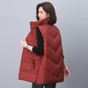 Women's High-End Mid-Length Loose Down Vest - Fashionable Plus Size for Autumn/Winter