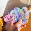 Cat Ear Shaped Acetate Comb Wide Toothed Colorful Makeup Comb Hair Accessories Hair Styling Tool Hairdressing Comb Student