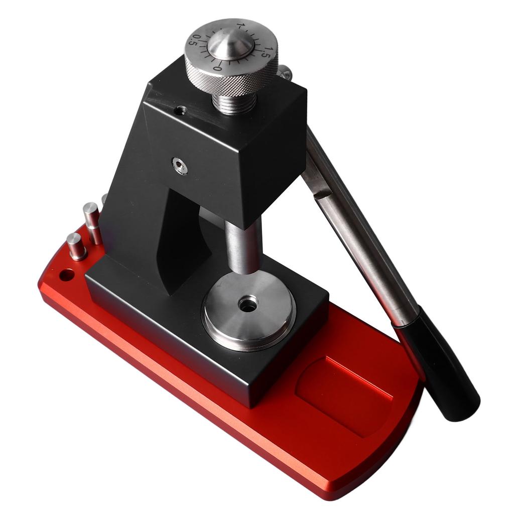 Watch Press Tool Set Watch Back Pressing Machine Bottom Pressing Bench Metal Repair Tools Set Red Grey