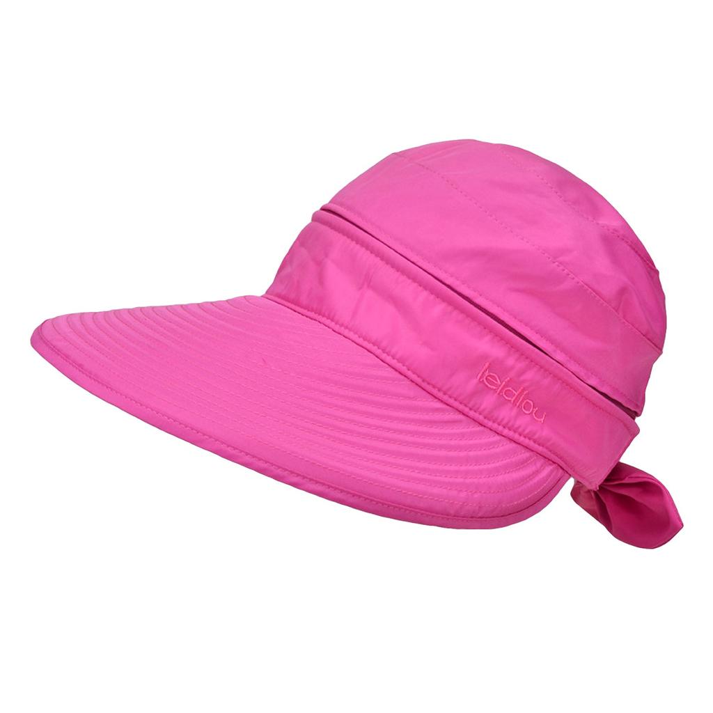 Women's Sun Hat Outdoor Travel Bowknot Empty Top Hat Detachable Beach Sun Hat