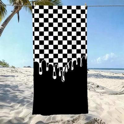Klassische C-Karos Handtücher Fünf-Sterne-Hotelqualität Umweltfreundlich Ultraweiche Dicke Handtücher & Strandtücher