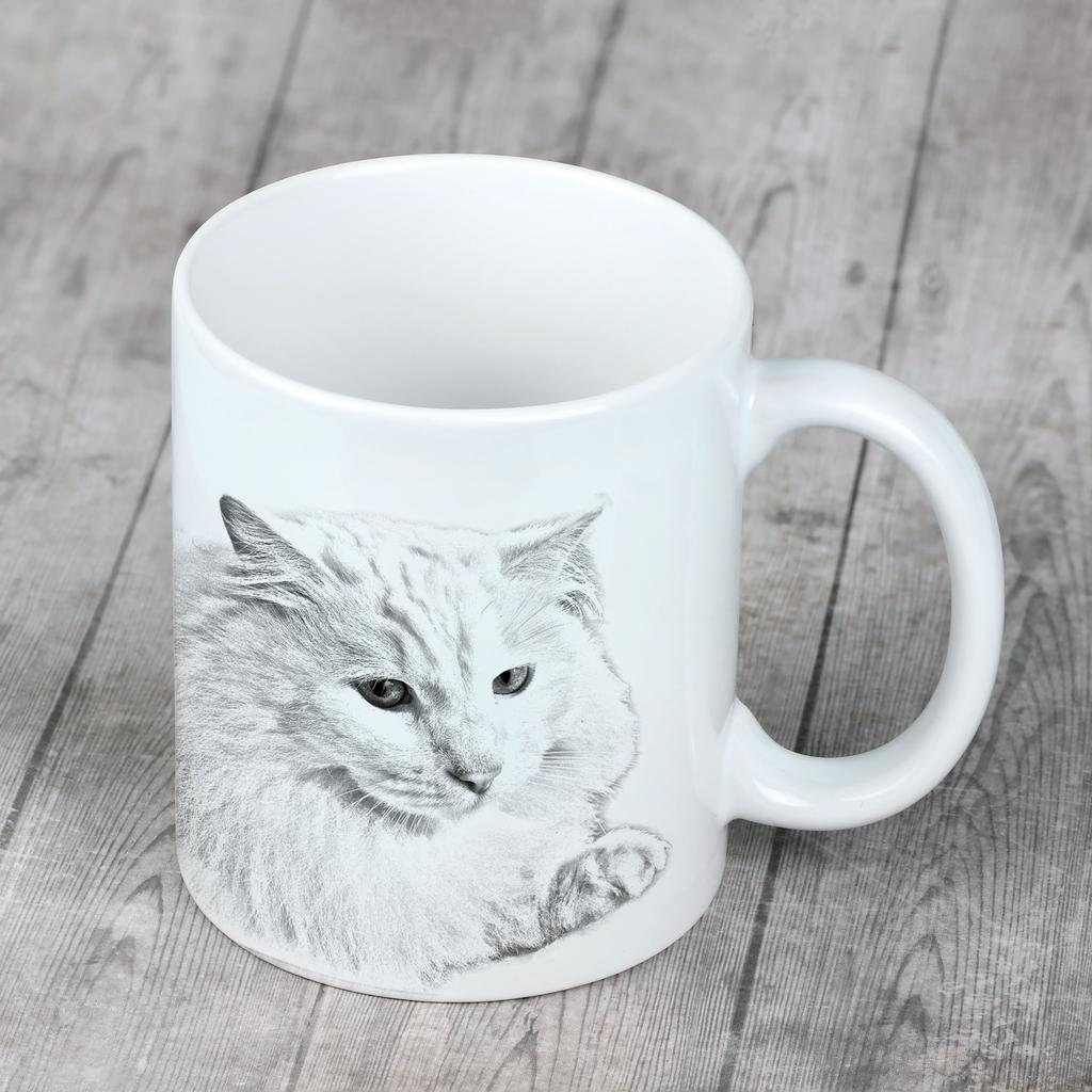 Türk Angora - kedi desenli kupa, fotoğraflı kupa, Art-Dog markasından kişiselleştirilmiş hediye