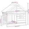 VidaXL Chenil gris 96x60,5x87 cm bois de pin solide 172268