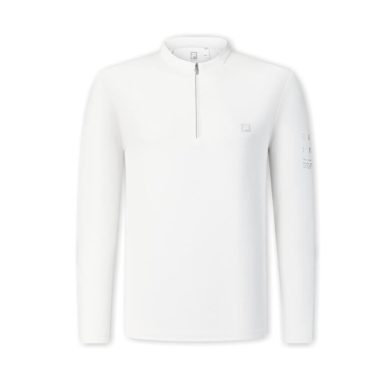 New FILA T Shirts Men's Mist White A11M431201FWT