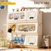 Living Room Large Capacity Plastic Storage Cabinet for Clothes, Snacks, and Toys
