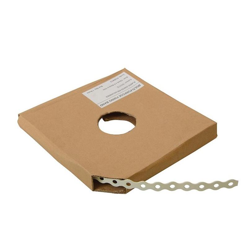 Forgefix Plastic Coated, Pre-galvanised Fixing Band