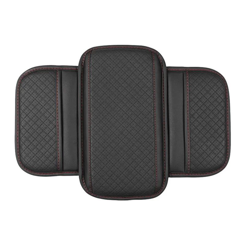 Universal Car Arm Rest Cushion PU Leather Breathable Center Console Box Cover Anti Scratch Armrest Box Protector Cover Wholesale