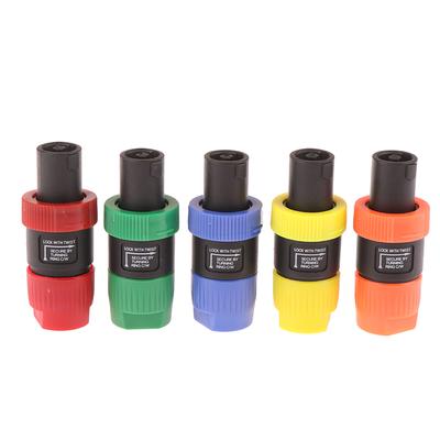 1 Pieza Nl4Fc 4 Pines Enchufe Macho Speakon Profesional Compatible Conector de Cable para Altavoz de Audio Amplificador de Audio Enchufe Profesional