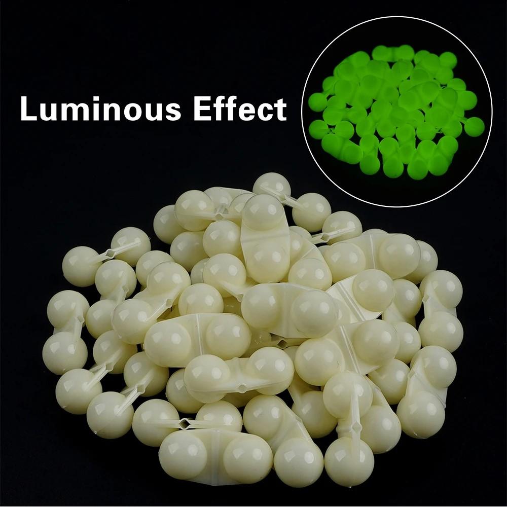 25Pcs Fishing Double Rattle Beads Catfish Rig Rattle Bell Beads Fishing Attractor Bell Beads Accessories