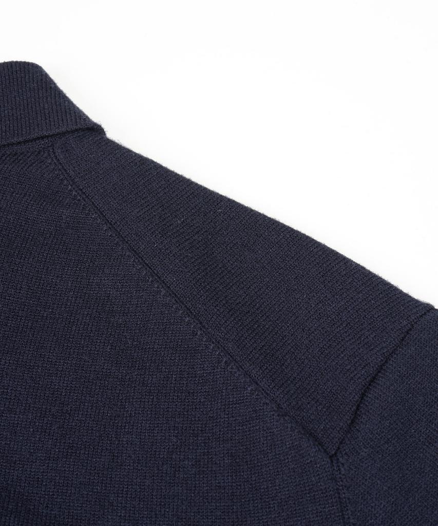 BIRBANTE Soft Washable Collared Knit - Dark Navy