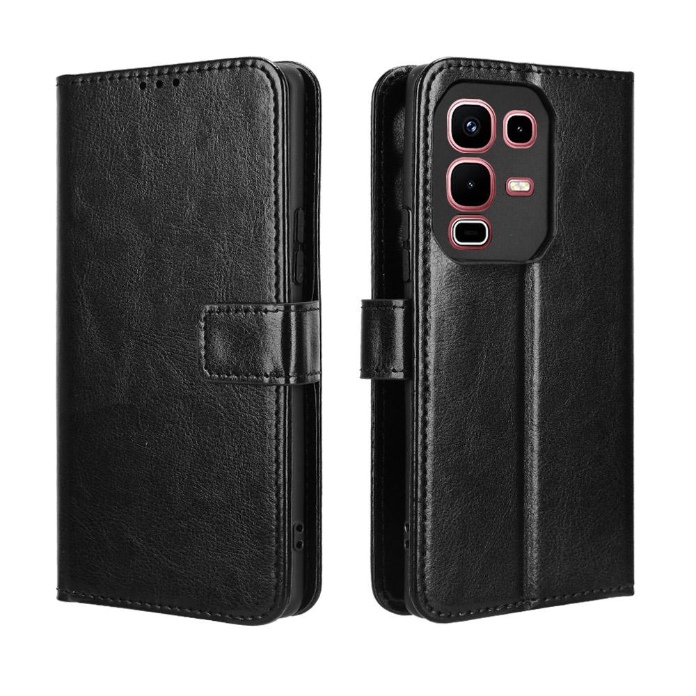 For Infinix Note 50s 5G PU Leather Case with Strap Crazy Horse Texture Phone Wallet Cover
