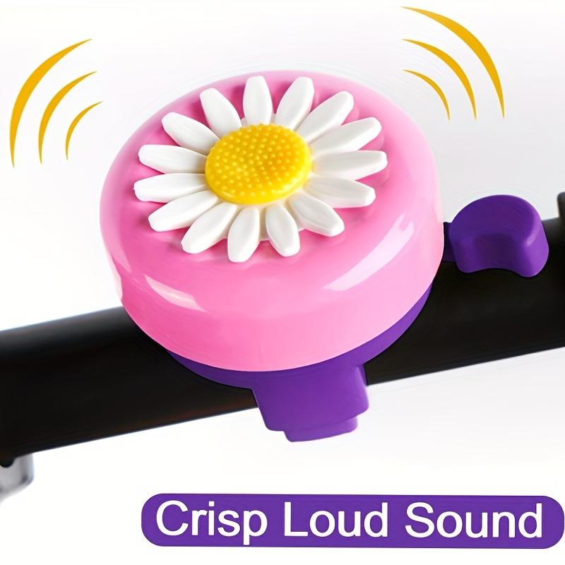 

Яркий велосипедный звонок-хризантема с громким четким звуком розовый