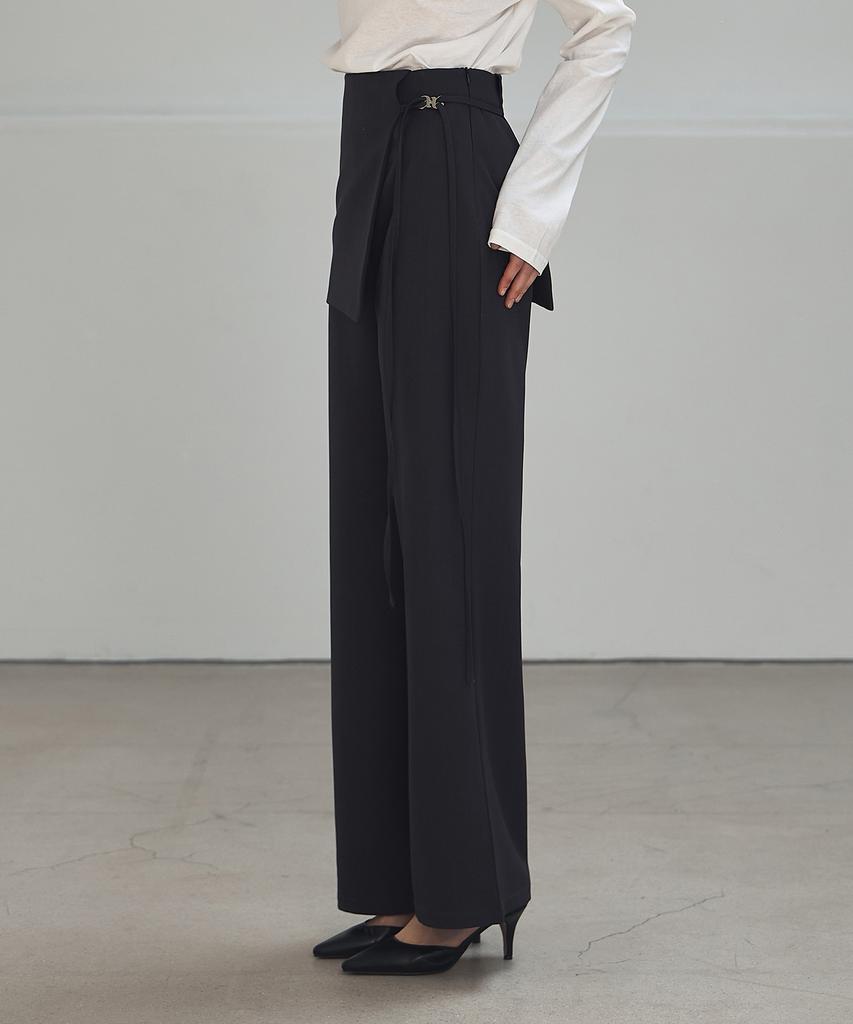 NON AND NON String Skirt Layered Slacks_Nssl515