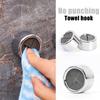 4PCS Bathroom Towel Storage Sucker Racks Wall Mounted Self Adhesive Plug Holder Hooks Round Kitchen Dishcloth Hanger Clip Organizer