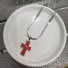 2025 Retro Dark Gothic Cross Necklace for Women - High-End Y2K Fashion Clavicle Chain