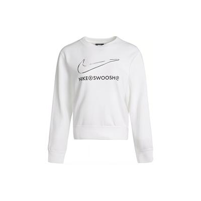 As W Nsw Swsh Crew Fleece Logo Print Sports Sweatshirt Women Sweatshirt White DJ6947-100