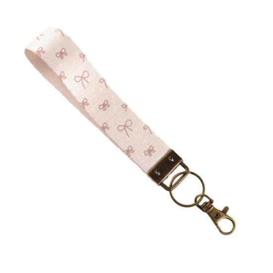 Nyckelring Hänge Rutigt Tryck Faux Läder Handledsrem Nyckelring Armband med Snabbfäste Fjäderring Kvinnor Nyckelhållare