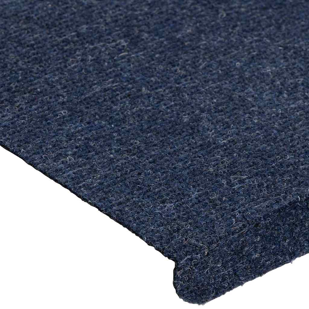 Self-Adhesive Stair Mats 30 Pcs. Blue 65X24.5X3.5 Cm