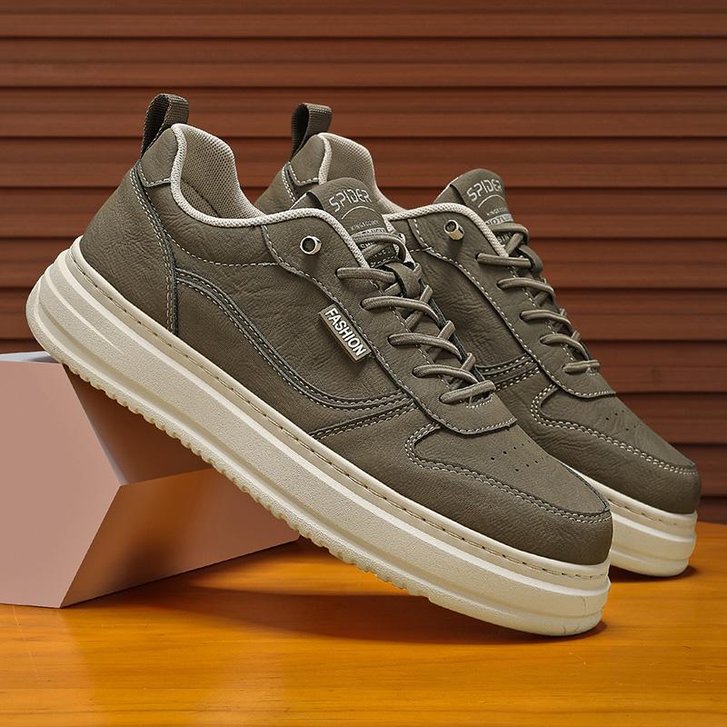 Men Comfortable Oxfords Shoe Men's Work Shoes Board Outdoor Driving Fla Genuine Leather Casual Shoes Cow Suede Wear-resisyant